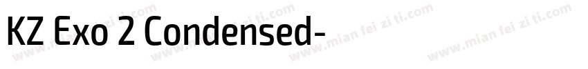 KZ Exo 2 Condensed字体转换